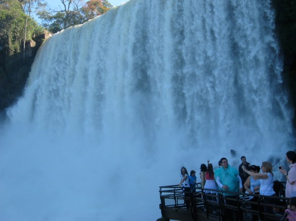 You don't need to get in a boat to get very close to the falls though.