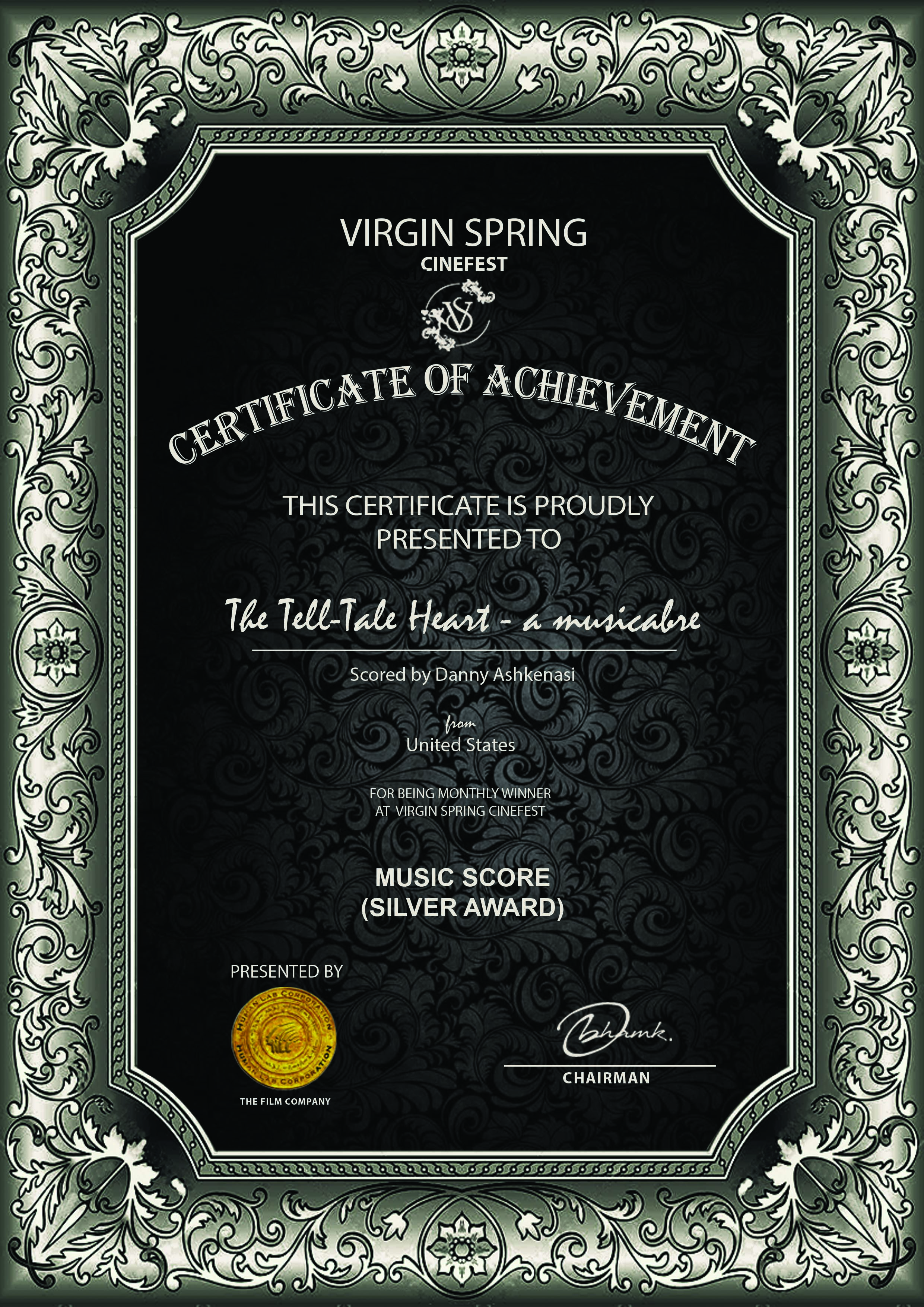 Virgin Spring Score The Tell-Tale Heart - a musicabre