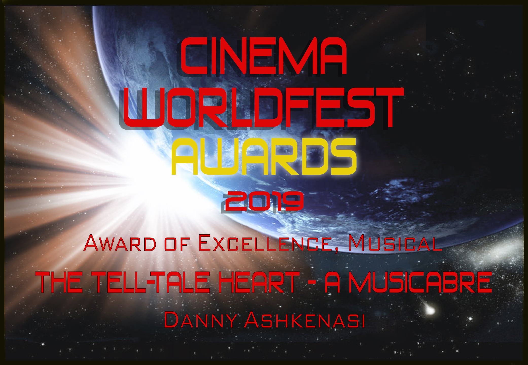 Cinema WorldFest Win The Tell-Tale Heart musical